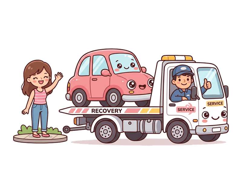 Step 3: We Collect — Our flatbed comes to you anywhere in Stockwell. Same-day collection is often available. Driveway, garage, or street — we'll find you.